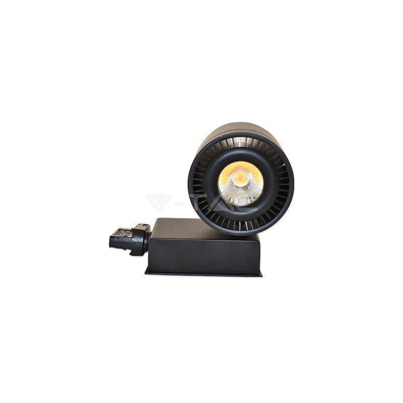 Oprawa Track Light LED V-TAC 33W 25st COB CRI95+ Czarny VT-4535 4000K 1800lm