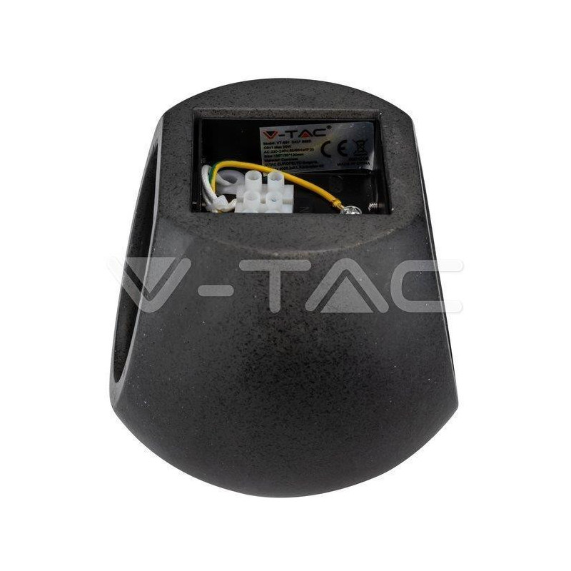 Kinkiet V-TAC BETON G9 LED Okrągly Ciemny Szary IP20 VT-891