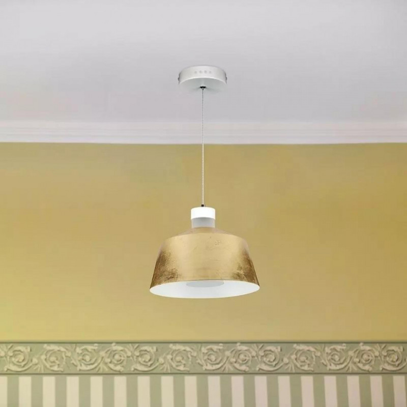 Oprawa Wisząca LED V-TAC 7W (Akryl) Złoty Lamp Klosz 250x190mm VT-7444 3000K 400lm