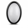 Oprawa Ogrodowa 12W LED V-TAC Owal Czarna IP54 VT-8010 6000K 840lm