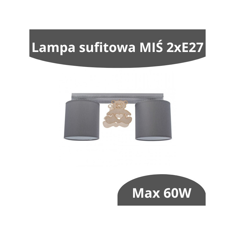 Lampa sufitowa MIŚ 2xE27