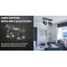 LAMPA SUFITOWA BROSS ARM 2 BLACK
