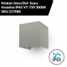 Kinkiet Góra/Dół  Szary Kwadrat IP65 VT-759 3000K SKU 217080