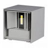 Kinkiet Góra/Dół  Szary Kwadrat IP65 VT-759 3000K SKU 217080