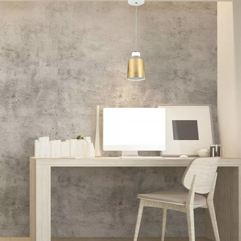Oprawa Wisząca LED V-TAC 7W (Akryl) Złoty Lamp Klosz 120x190mm VT-7333 4000K 400lm