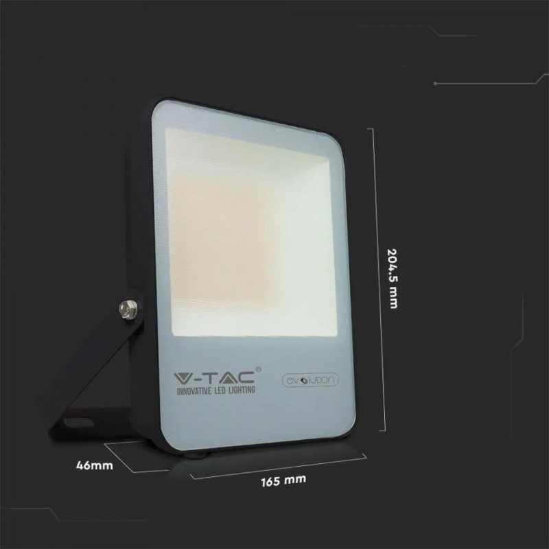 Projektor LED V-TAC 30W Czarny EVOLUTION 160lm/W VT-4931 6400K 4800lm