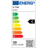 Projektor LED V-TAC 30W Czarny EVOLUTION 160lm/W VT-4931 6400K 4800lm