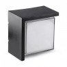 12W LED WALL LIGHT 3000K,BLACK -SQUARE