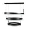 Oprawa LED V-TAC 82W Soft Light Chandelier Ściemnianie Czarny 3000K VT-82-3
