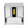 Kinkiet Ścienny 12W LED Góra/Dół Regulowany Biały IP65 3000K 1100lm