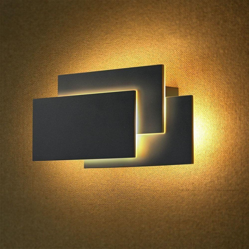 Oprawa Ścienna V-TAC 12W LED Wall Light Czarny IP20 VT-712 3000K 1100lm