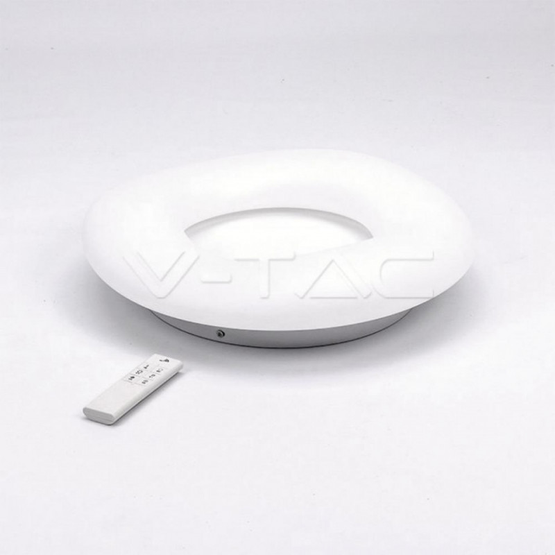 Oprawa LED V-TAC 39W Oprawa Sufitowa Owal Zmiana Barwy Światła D:600xH120 Ściemnianie Biały VT-7609