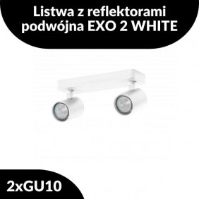 Listwa z reflektorami podwójna EXO 2 WHITE