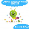 LAMPKA DZIECIĘCA WORM 0,6W LED