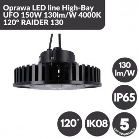 Oprawa LED line High-Bay UFO 150W 130lm/W 4000K 120° RAIDER 130