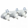 Oprawa Oczko V-TAC Aluminiowa Odlew 3xGU10 Okrągła Biała VT-784