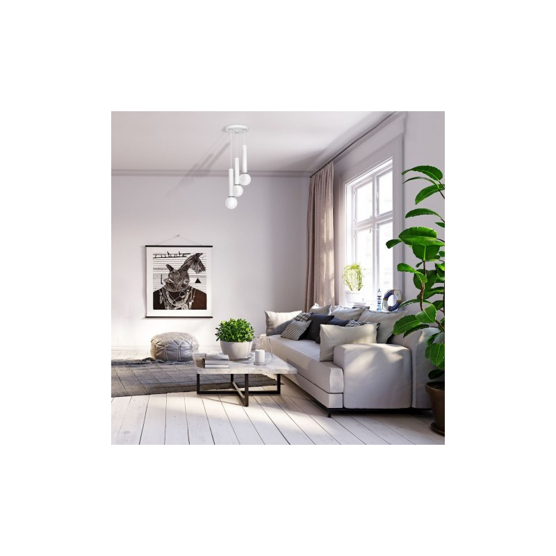 Lampa wisząca AURIS WHITE 3xE14