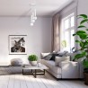 Lampa wisząca AURIS WHITE 3xE14