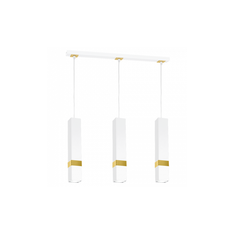 Lampa wisząca VIDAR WHITE/GOLD 3xGU10