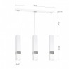 Lampa wisząca VIDAR WHITE/CHROME 3xGU10