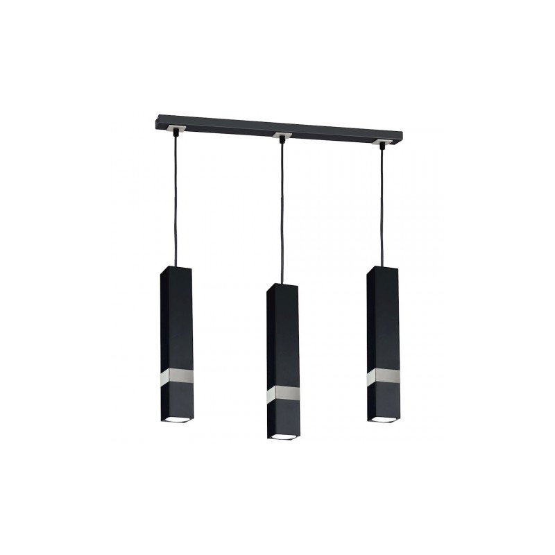 Lampa wisząca VIDAR BLACK/CHROME 3xGU10