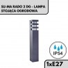 SU-MA Rado 2 DG - lampa stojąca ogrodowa - nowoczesna i prosta - 50cm 1xE27