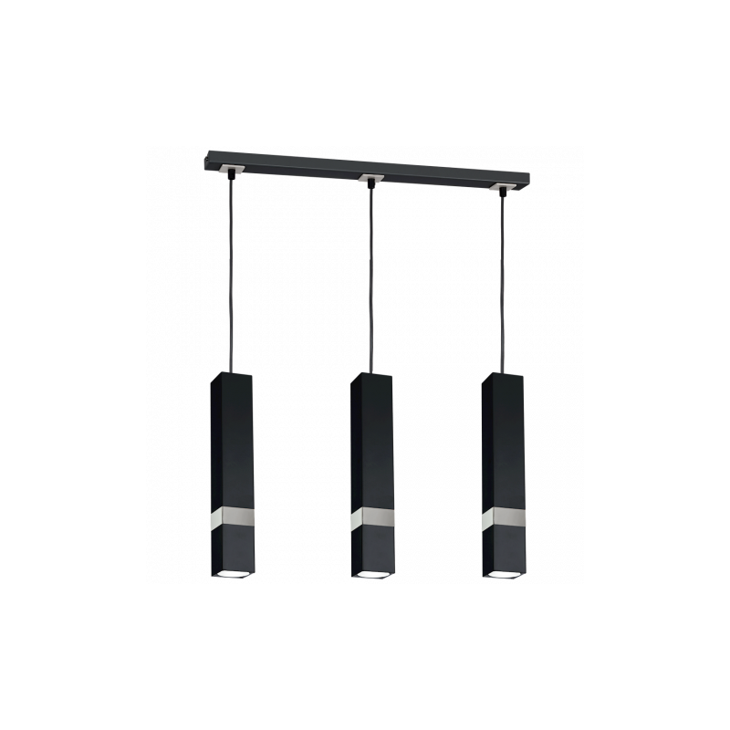 Lampa wisząca VIDAR BLACK/CHROME 3xGU10