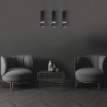 Lampa wisząca VIDAR BLACK/CHROME 3xGU10