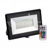 Halogen LED V-TAC 50W Czarny IP65 RGB Pilot VT-4932