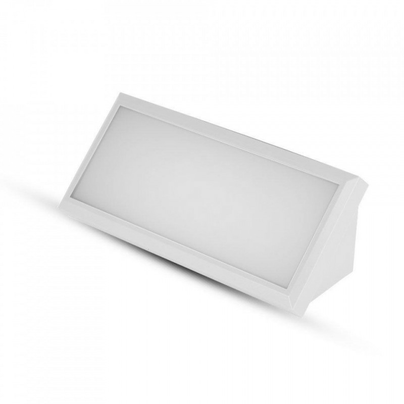 Oprawa Ścienna V-TAC 12W LED Ukośna Biała IP65 VT-8054 4000K 1250lm
