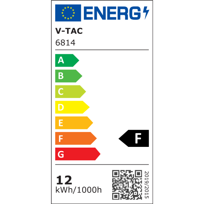 Oprawa Ścienna V-TAC 12W LED Ukośna Biała IP65 VT-8054 4000K 1250lm