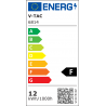 Oprawa Ścienna V-TAC 12W LED Ukośna Biała IP65 VT-8054 4000K 1250lm