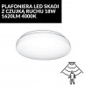 Plafoniera LED SKADI z czujką ruchu 18W 1620lm 4000K