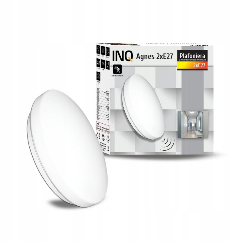 Plafoniera LED SKADI z czujką ruchu 18W 1620lm 4000K