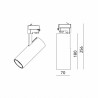 Reflektor szynowy NEXTRACK NT4 MINI 20W 60° 4000K CZARNY