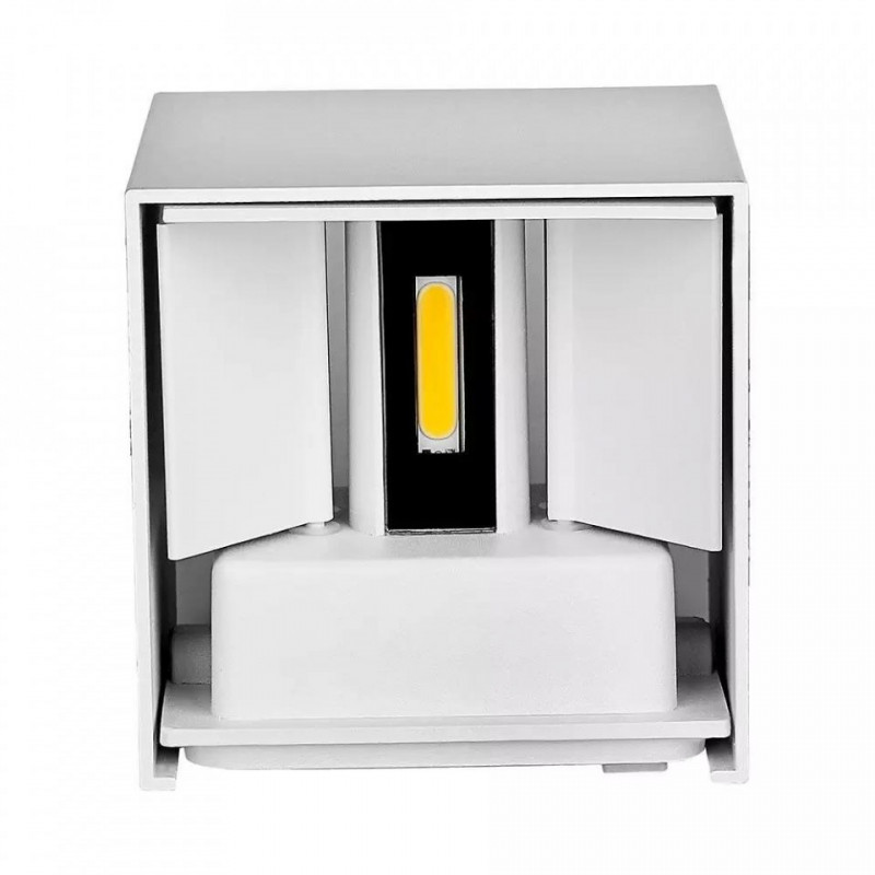 Kinkiet Góra/Dół  Biały Kwadrat IP65 VT-759 3000K SKU 217079