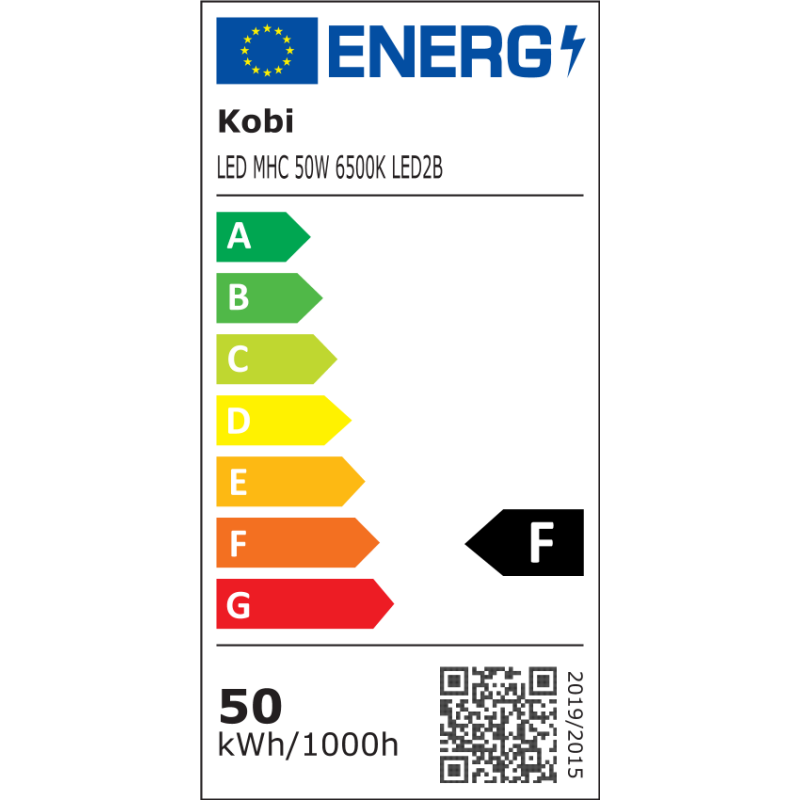 Oprawa LED MHC z czujnikiem 50W CZARNA barwa ZIMNOBIAŁA LED2B