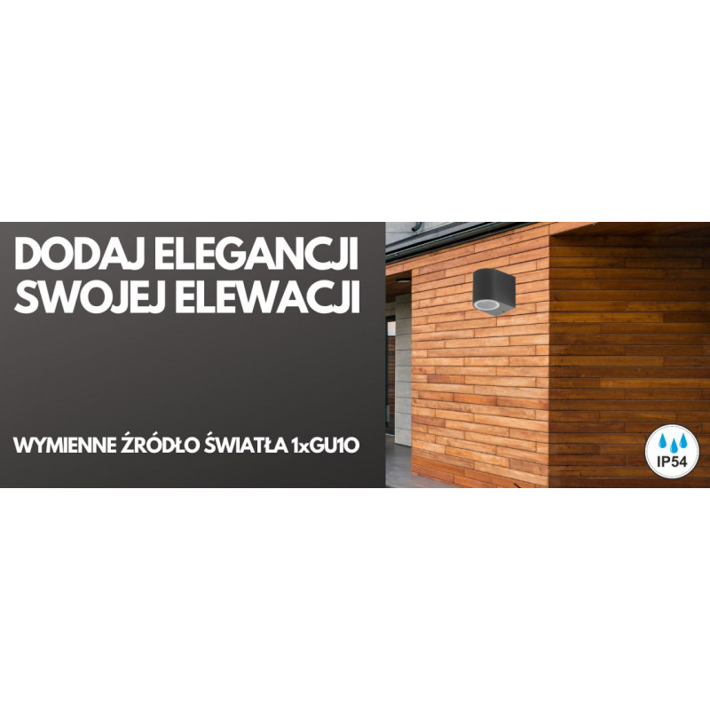 Kinkiet zewnętrzny RIMINI 1 BK AZ4265