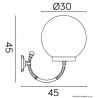 Kinkiet KULE CLASSIC K 3012/1/K 300 P SU-MA