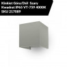 Kinkiet Góra/Dół  Szary Kwadrat IP65 VT-759 4000K SKU 217089