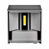 Kinkiet Góra/Dół  Szary Kwadrat IP65 VT-759 4000K SKU 217089