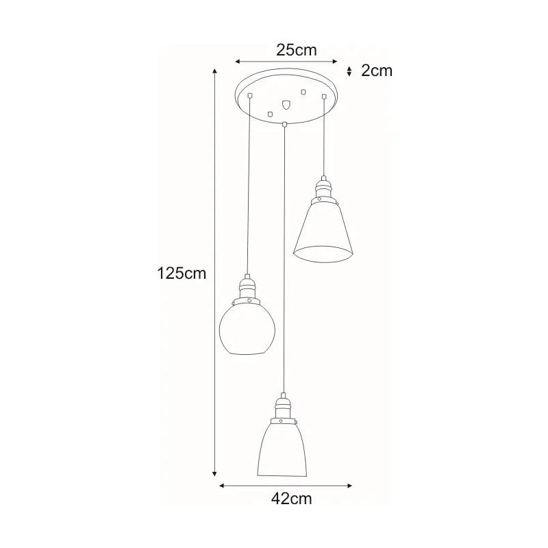Lampa wisząca K-8036B-3 z serii SAMANTA K-8036B-3