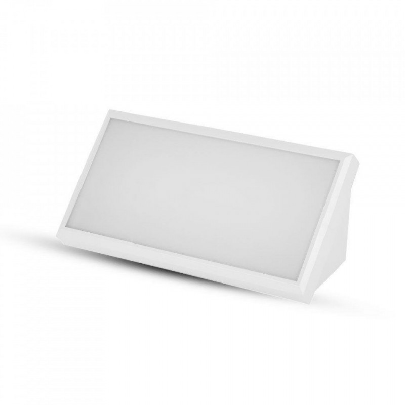 Oprawa Ścienna V-TAC 20W LED Ukośna Biała IP65 VT-8054 4000K 2045lm