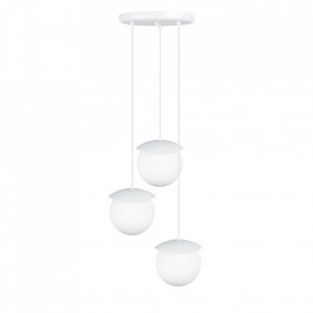 KUUL G3 potrójna biała sufitowa lampa wisząca