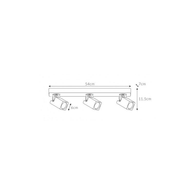 Reflektor DAISY 3 50W - CZARNY