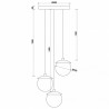 KUUL F3 potrójna czarna sufitowa lampa wisząca