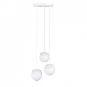 KUUL F3 potrójna biała sufitowa lampa wisząca