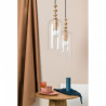 Loft Hulub 2 biała lampa wisząca KOLOROWE KABLE