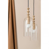 Loft Hulub 2 biała lampa wisząca KOLOROWE KABLE