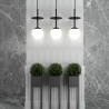 PLAAT A czarna sufitowa lampa wisząca